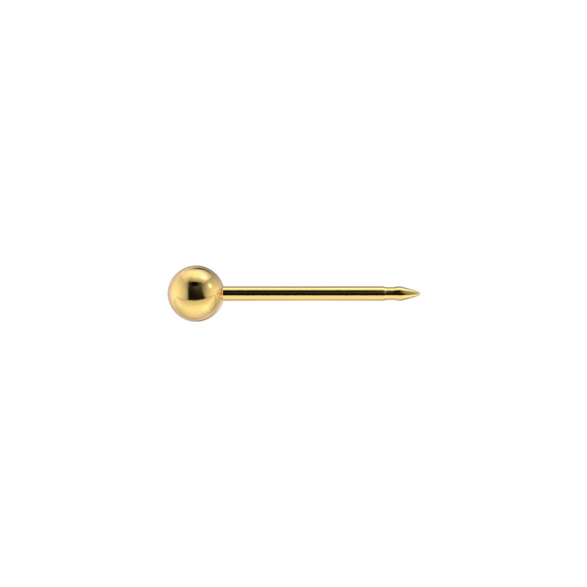 STUDEX auskari 101 - Ball 3mm, Gold Plated