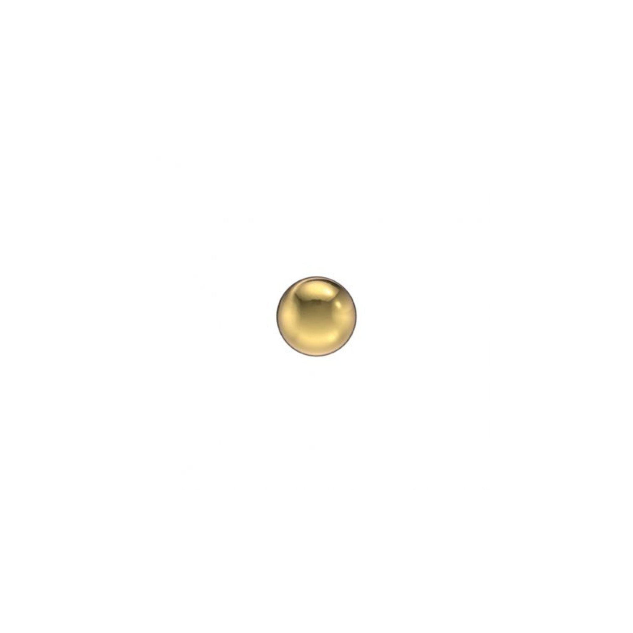 STUDEX auskari 103 - Ball 4mm, Gold Plated