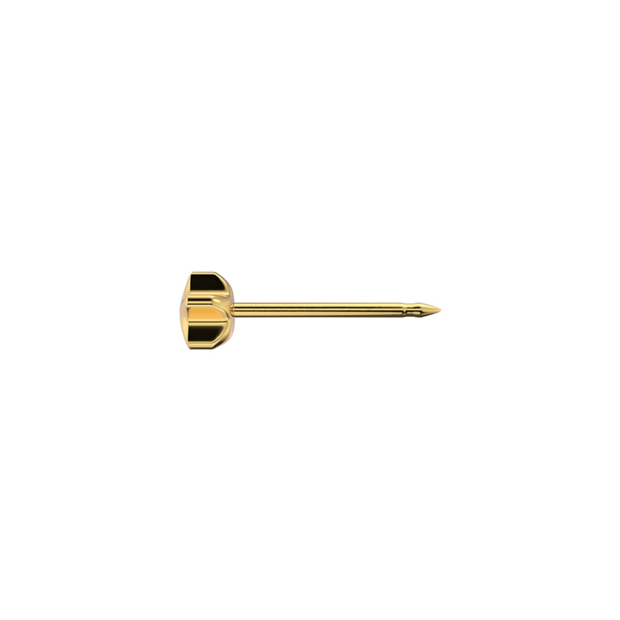 STUDEX auskari 149 - Shape 4mm, Star, zvaigzne, Gold Plated