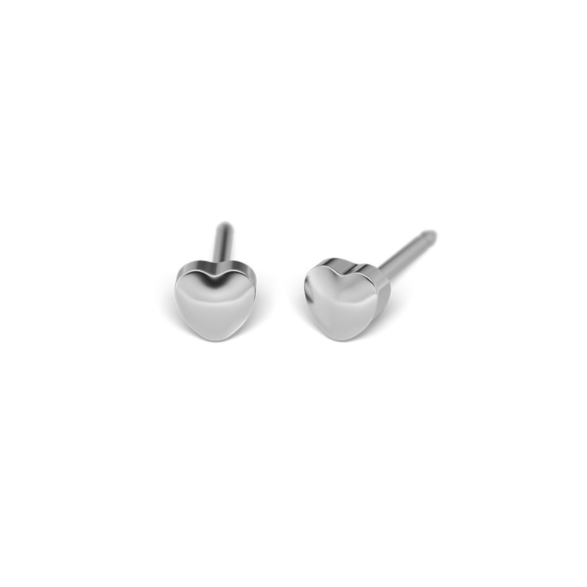 STUDEX auskari 152 - Shape 4mm, Heart, Surgical Stainless Steel, sirds forma