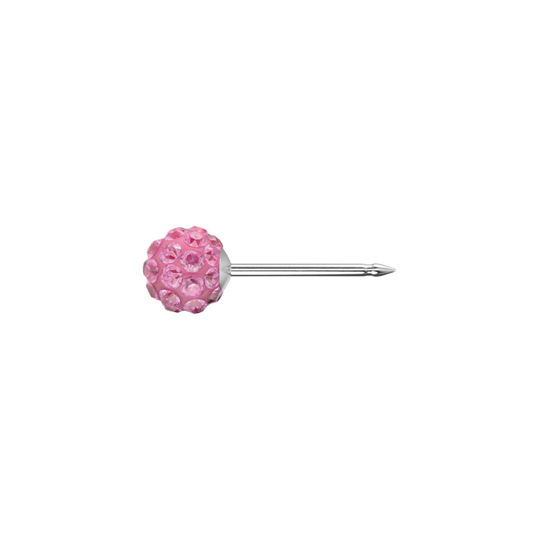 STUDEX auskari 207 - Fireball 4.5 mm, Rose, Surgical Stainless Steel