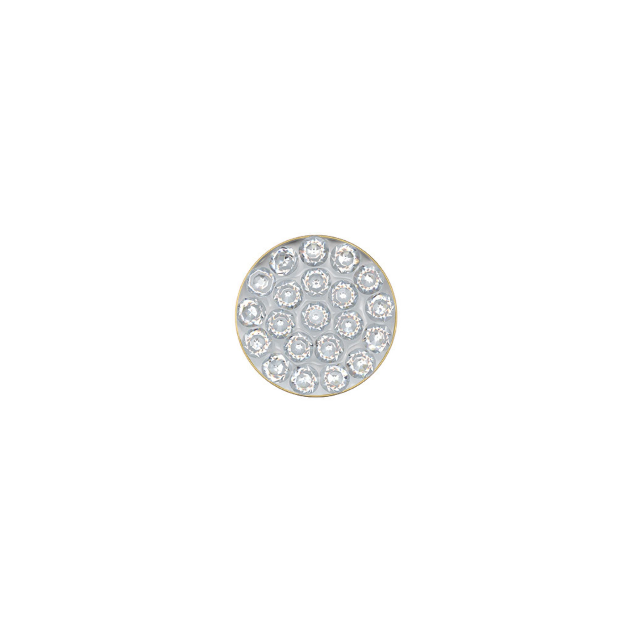 STUDEX auskari 239 - Novelty 8mm, April Crystal, Gold plated