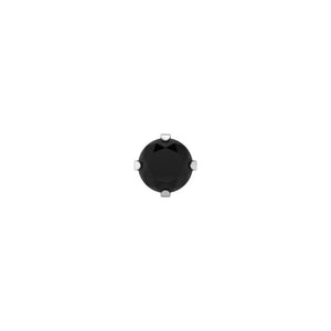 STUDEX auskari 360 - Prong setting 5mm, Cubic Zirconia Black, Surgical Stainless Steel