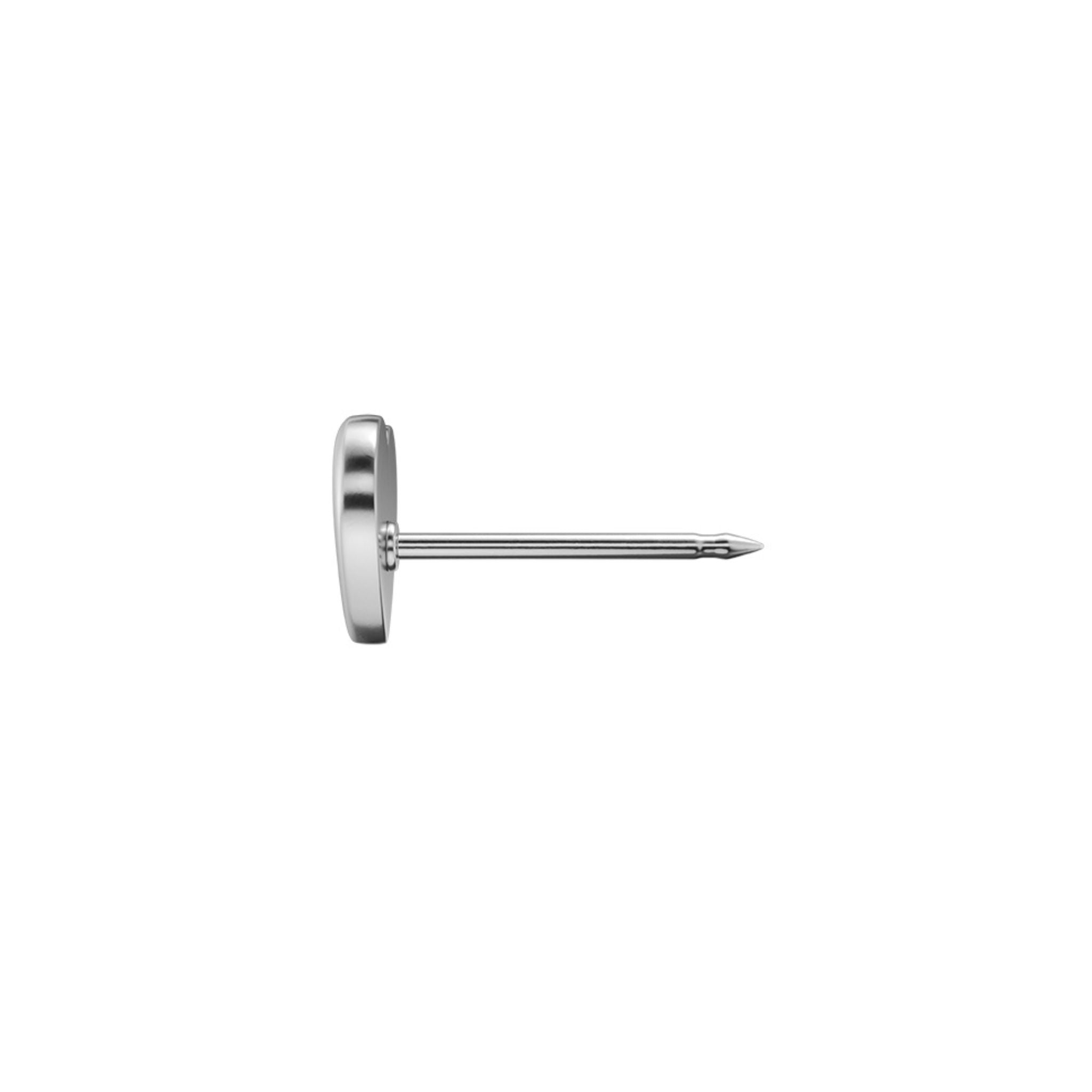 STUDEX 226 - Glitter, Heart Blue, Surgical Stainless Steel, 6mm